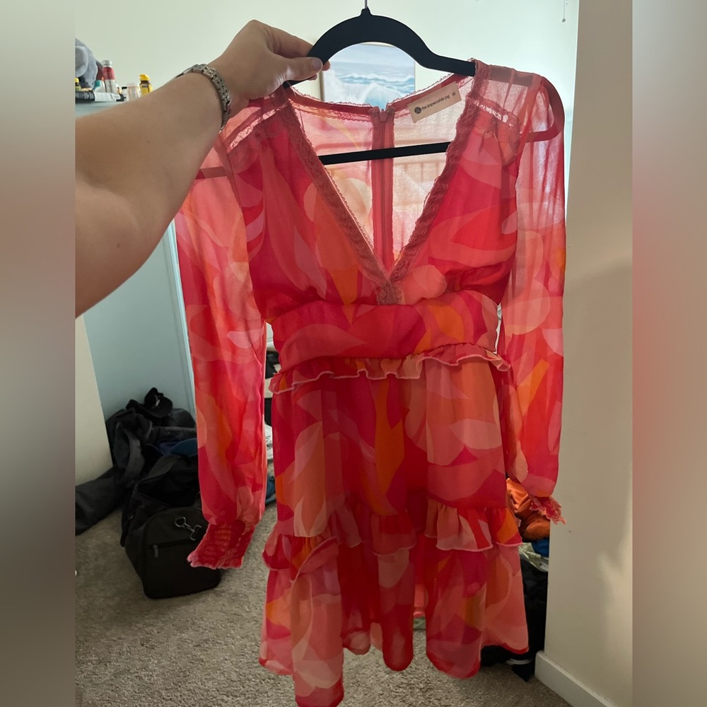 Barely worn, beautiful pink dress!